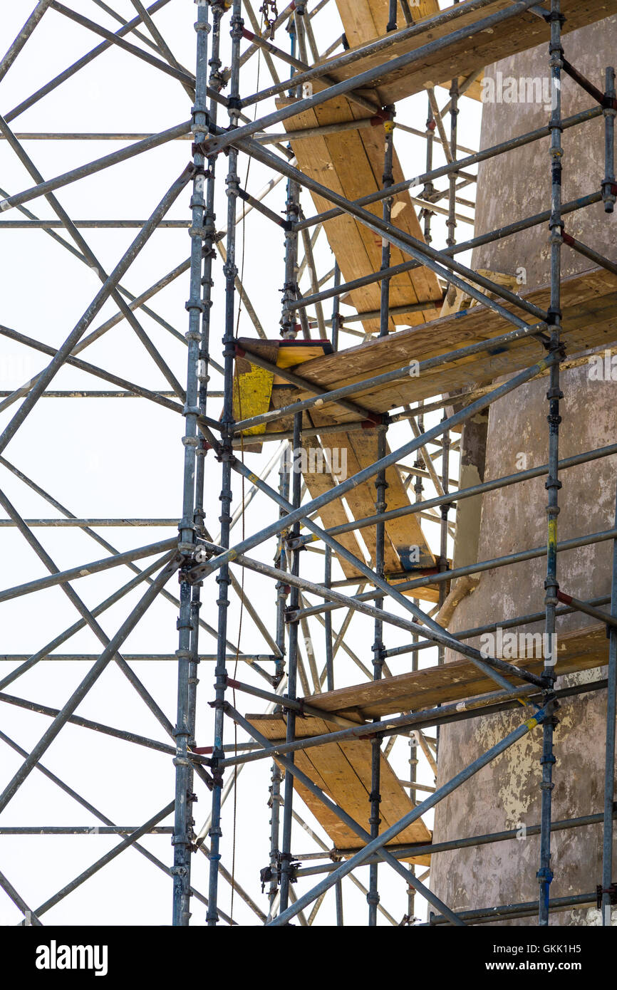 Gerüst auf dem alten Leuchtturm in Aruba Stockfoto
