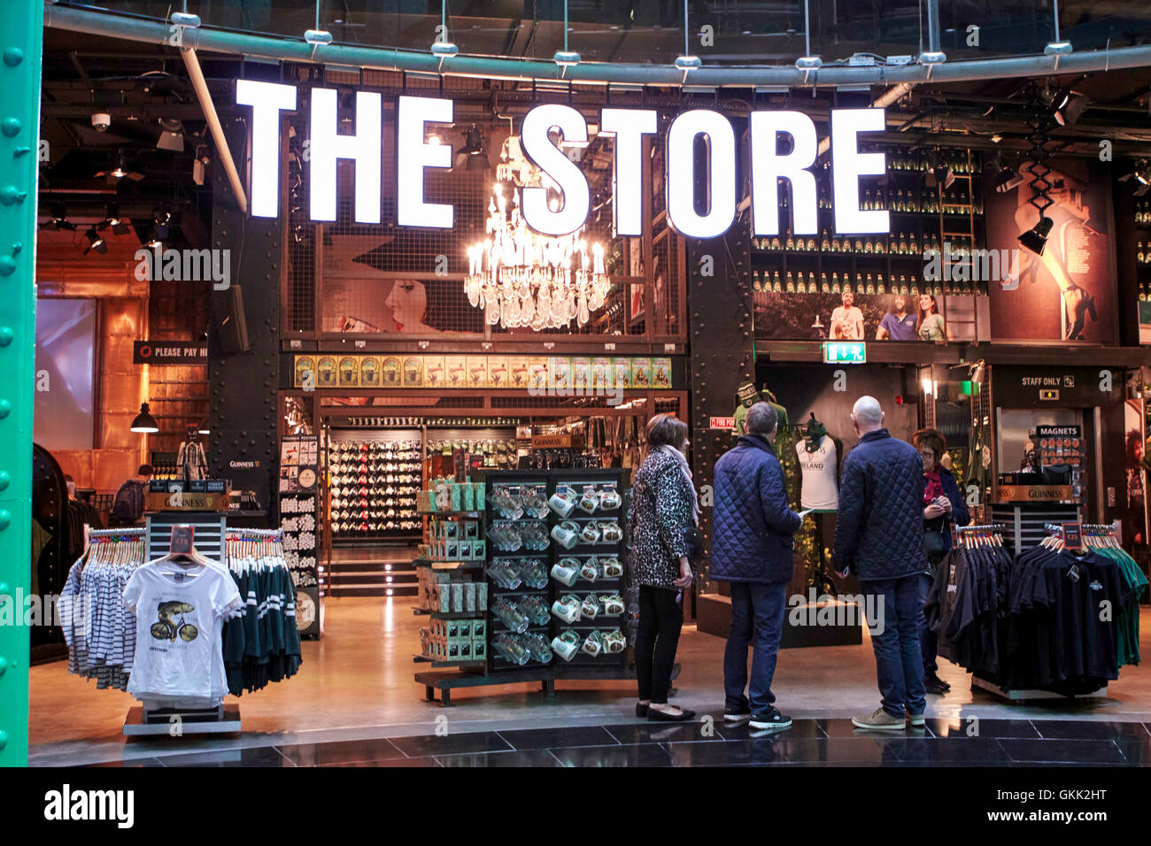 der Store im Guinness Storehouse Brauerei St.James gate Dublin Irland Stockfoto