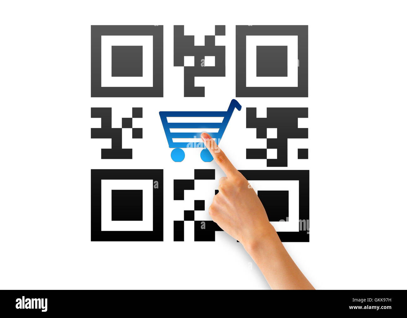 QR-Code Stockfoto