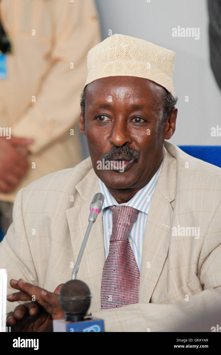 Mohamed Ahmed Alin, Galmudug Staatspräsident Stockfoto