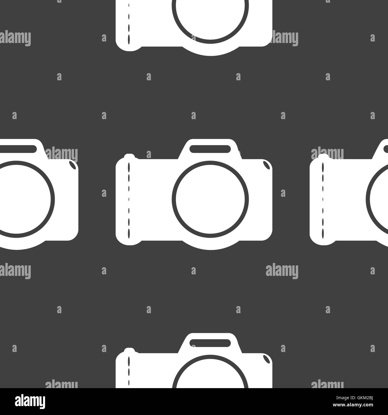 Foto Kamera Web Icon. flaches Design. Graue Musterdesign. Stock Vektor