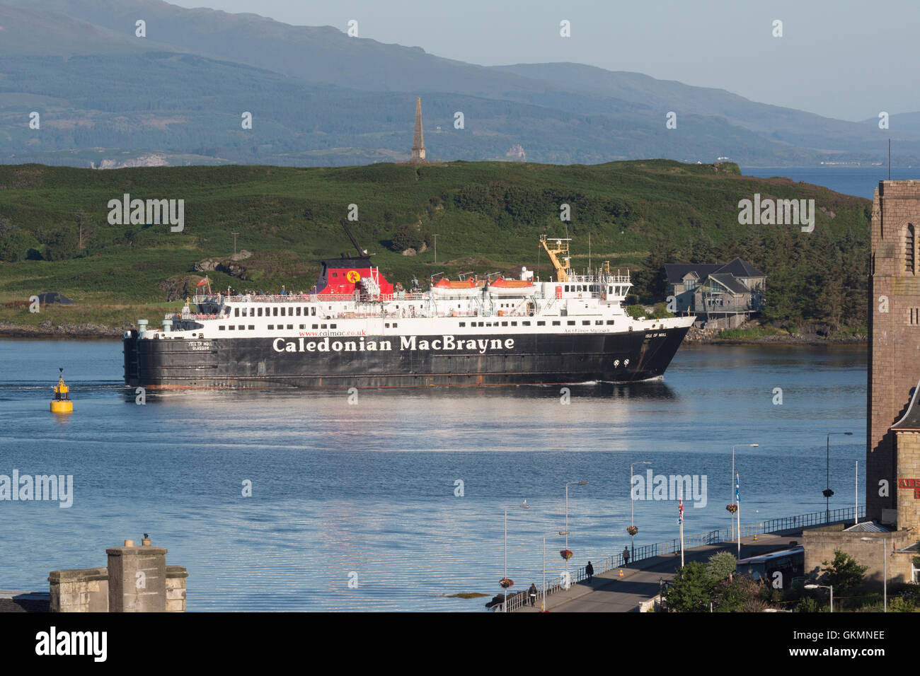 Isle of Mull, Tiree, Coll und Barra aus Oban betreibt Caledonian MacBrayne. Stockfoto