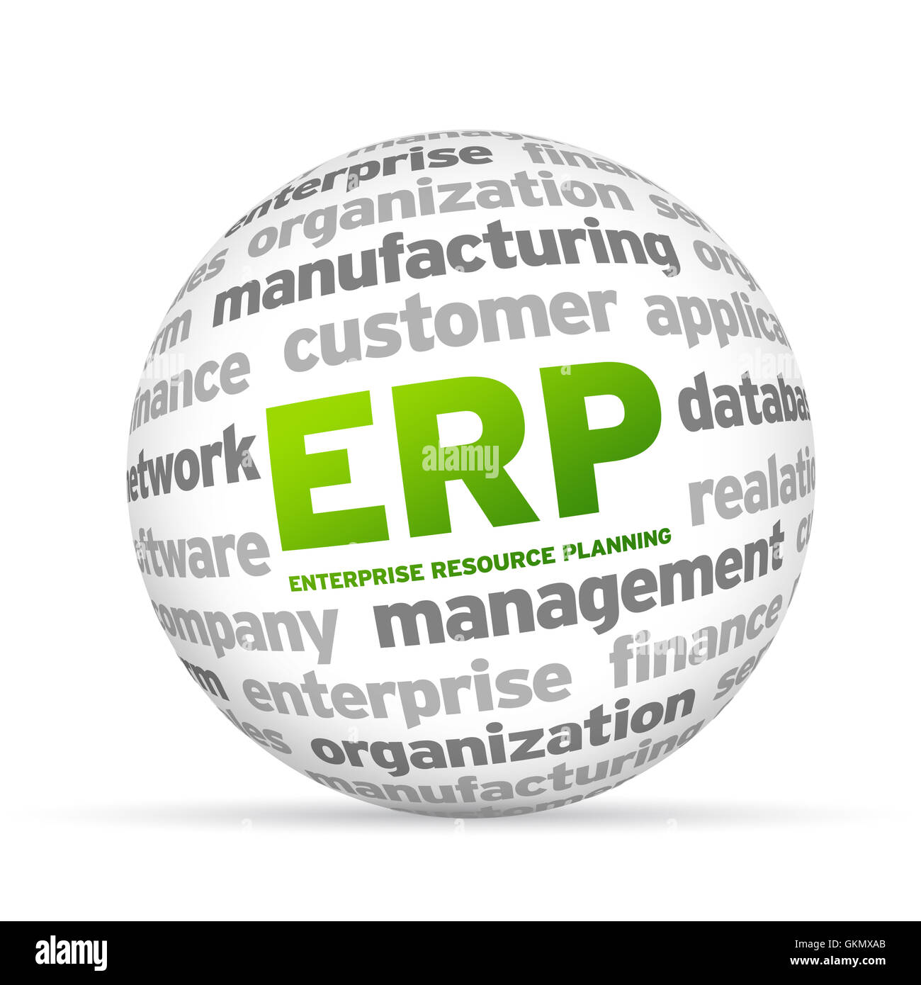 Enterprise Resource Planning Stockfoto