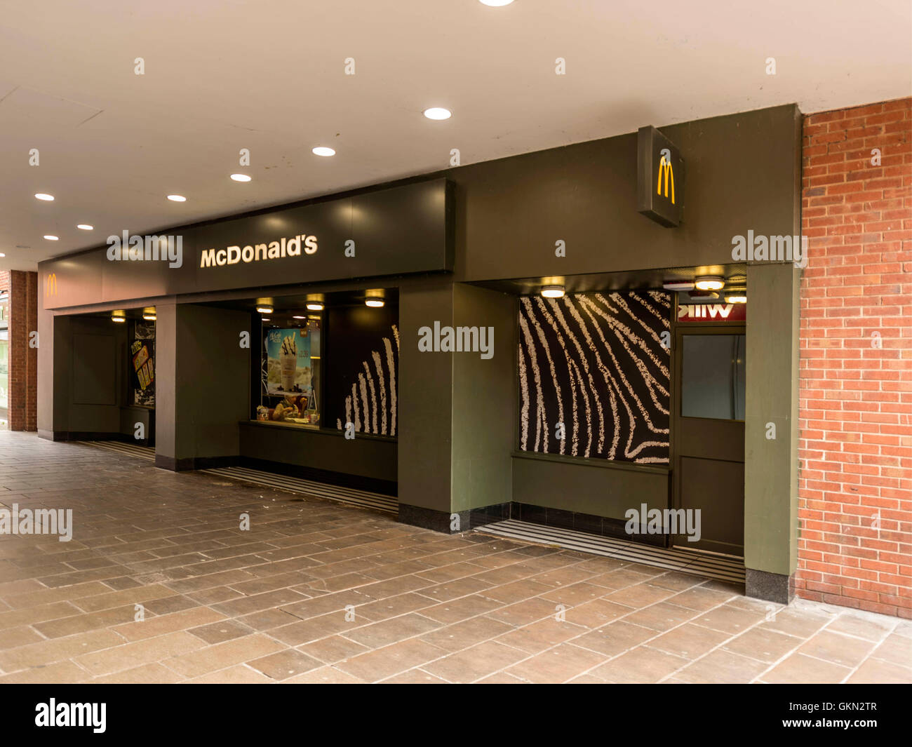 McDonalds Outlet, Exeter City Centre, Devon Stockfoto