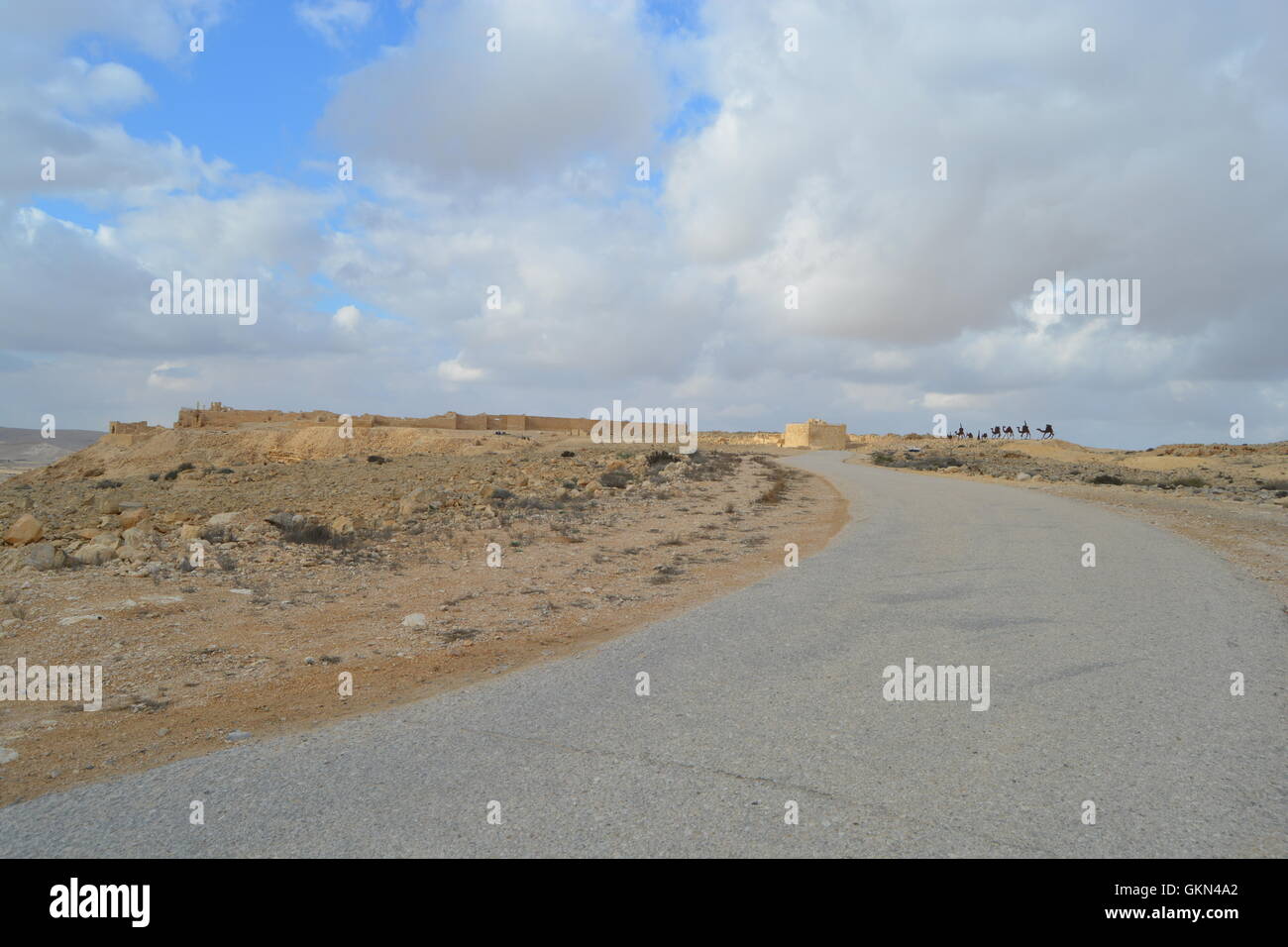 En Avdat Nationalpark, Israel Stockfoto