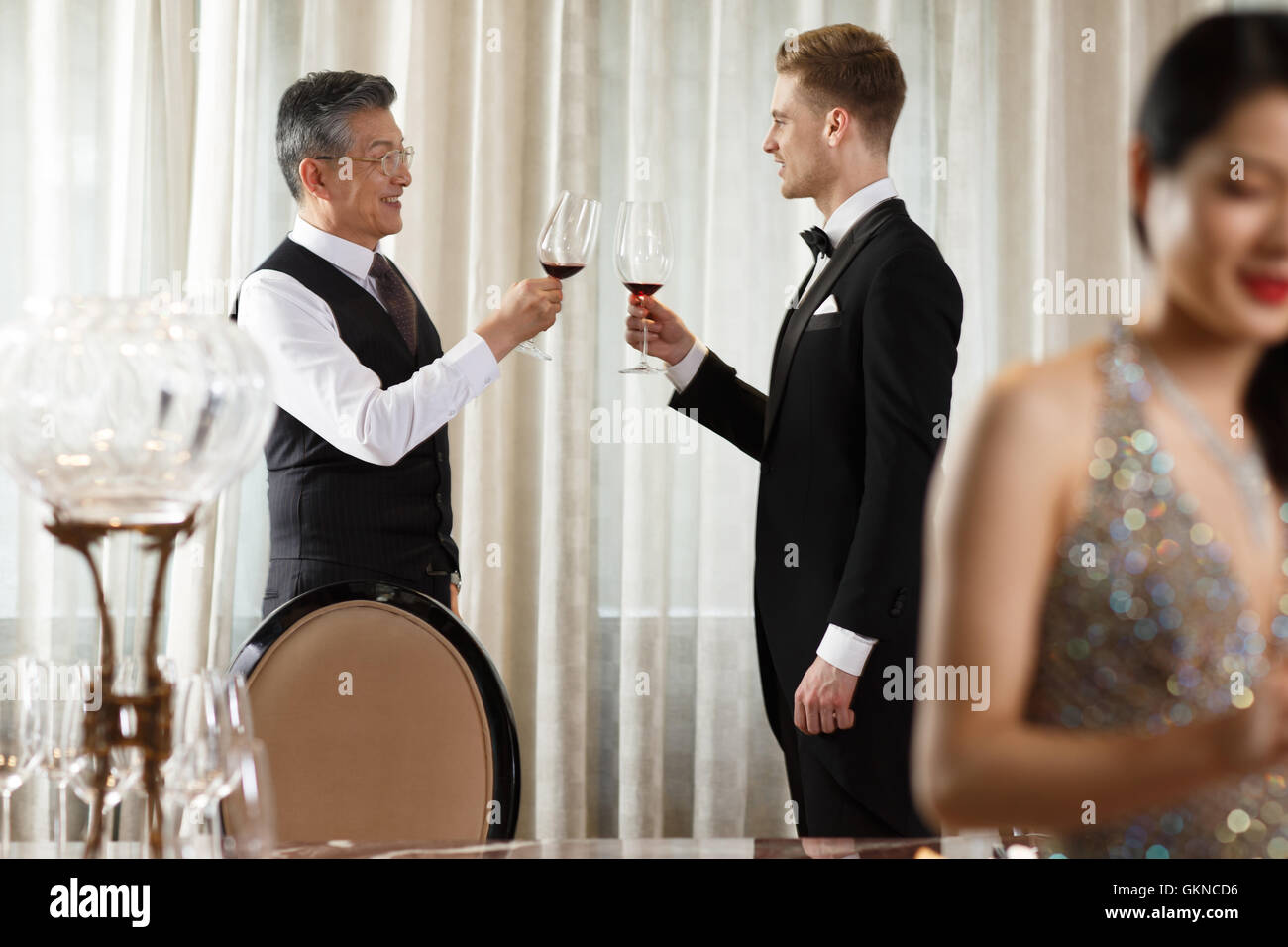 Business-Leute-dinner Stockfoto