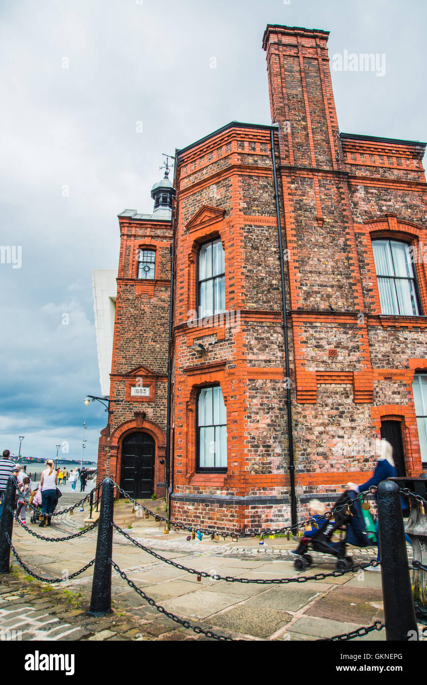 das alte Pumpenhaus Liverpool Albert Docks England Ray Boswell Stockfoto