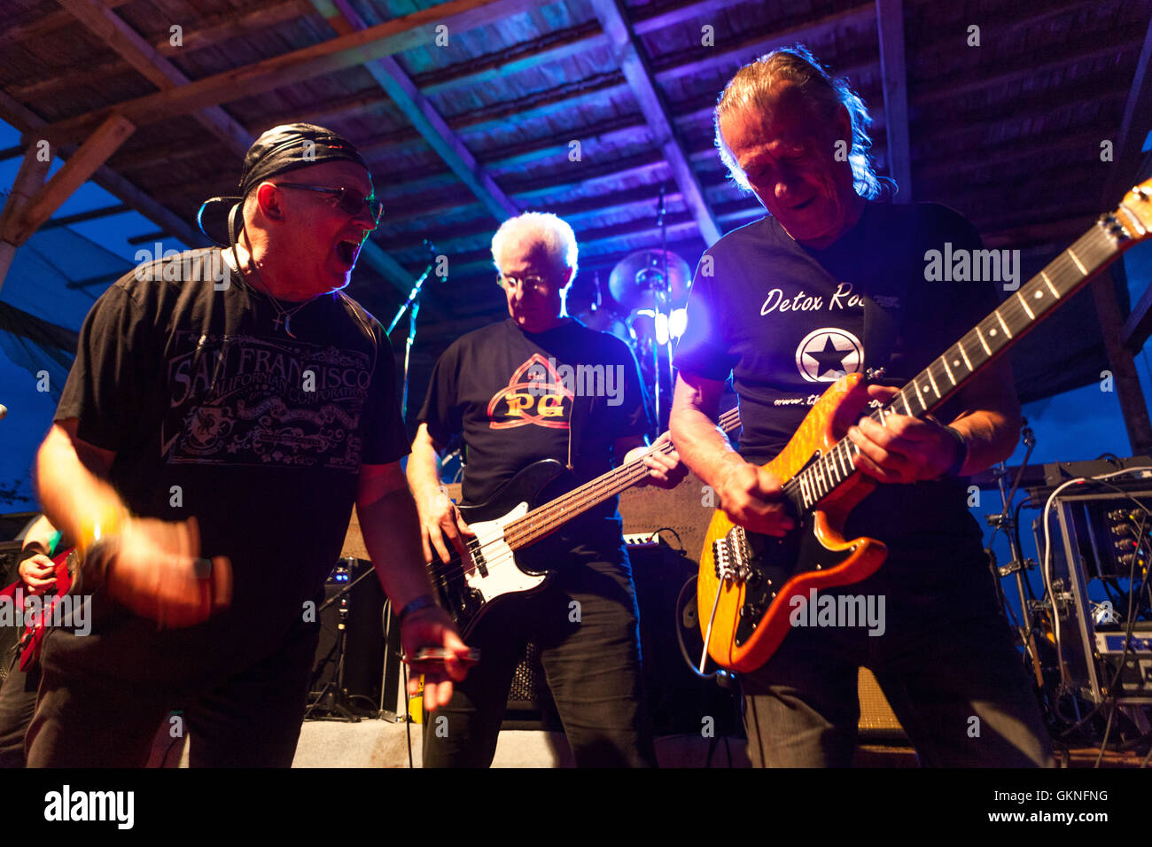 Musik Band The Primitives Gruppe bei Auftritten, Tschechische Republik Stockfoto
