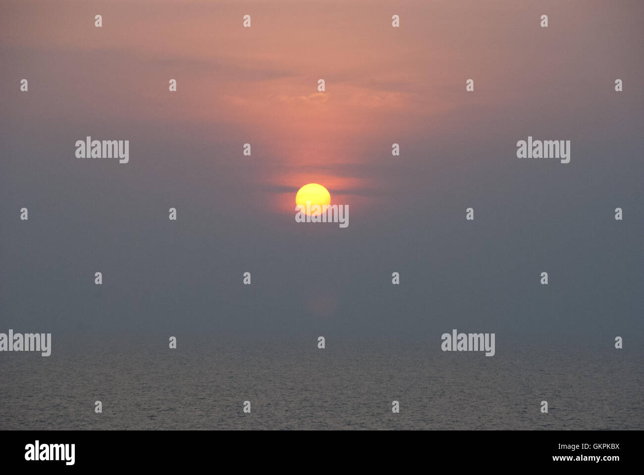 Indische Sonnenuntergang, Kerala, Gottes eigenes Land Stockfoto