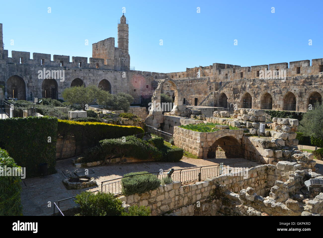 Die Via Dolorosa (lateinisch: "Weg der Trauer," 'Weg des Elends","Weg des Leidens"oder einfach" schmerzhafte Art und Weise, Jerusalem, Israel Stockfoto