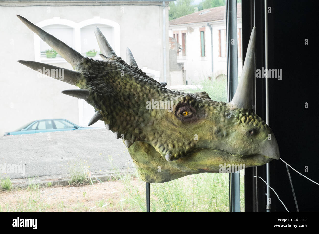 Esperaza Sauriermuseum Esperaza, Aude, Südfrankreich. Stockfoto