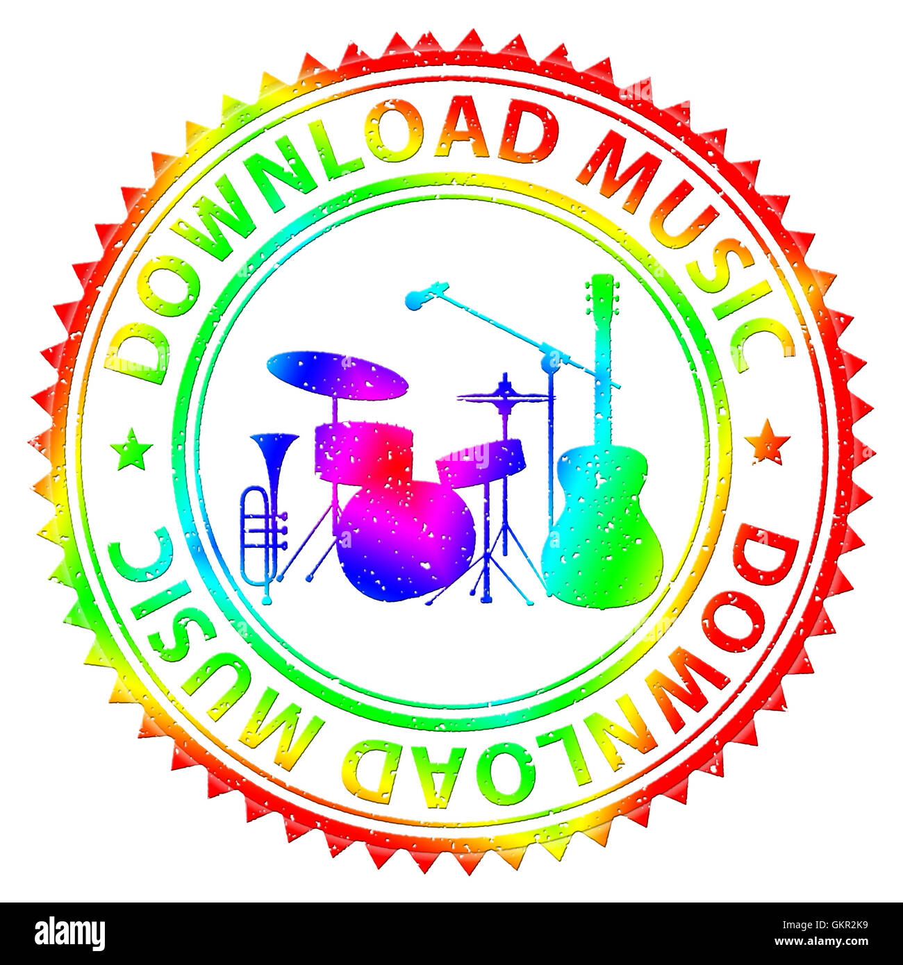 Download von Musik zeigt Songs Online und Download Stockfoto