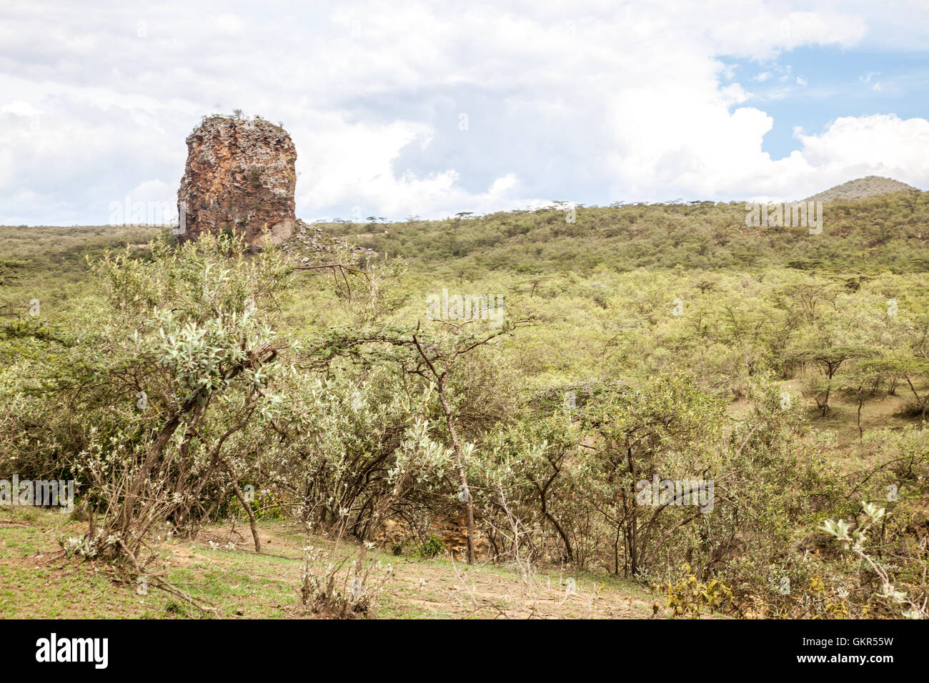 Ein Blick von innen Hells Gate Nationalpark, Kenia Stockfoto