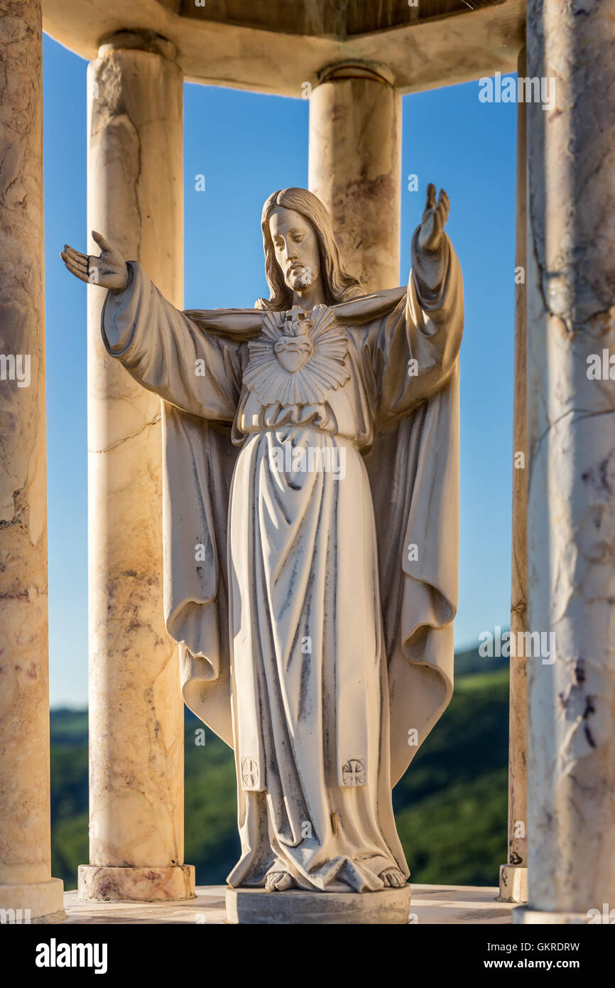 Jesus Skulptur, Abruzzen, Italien Stockfoto