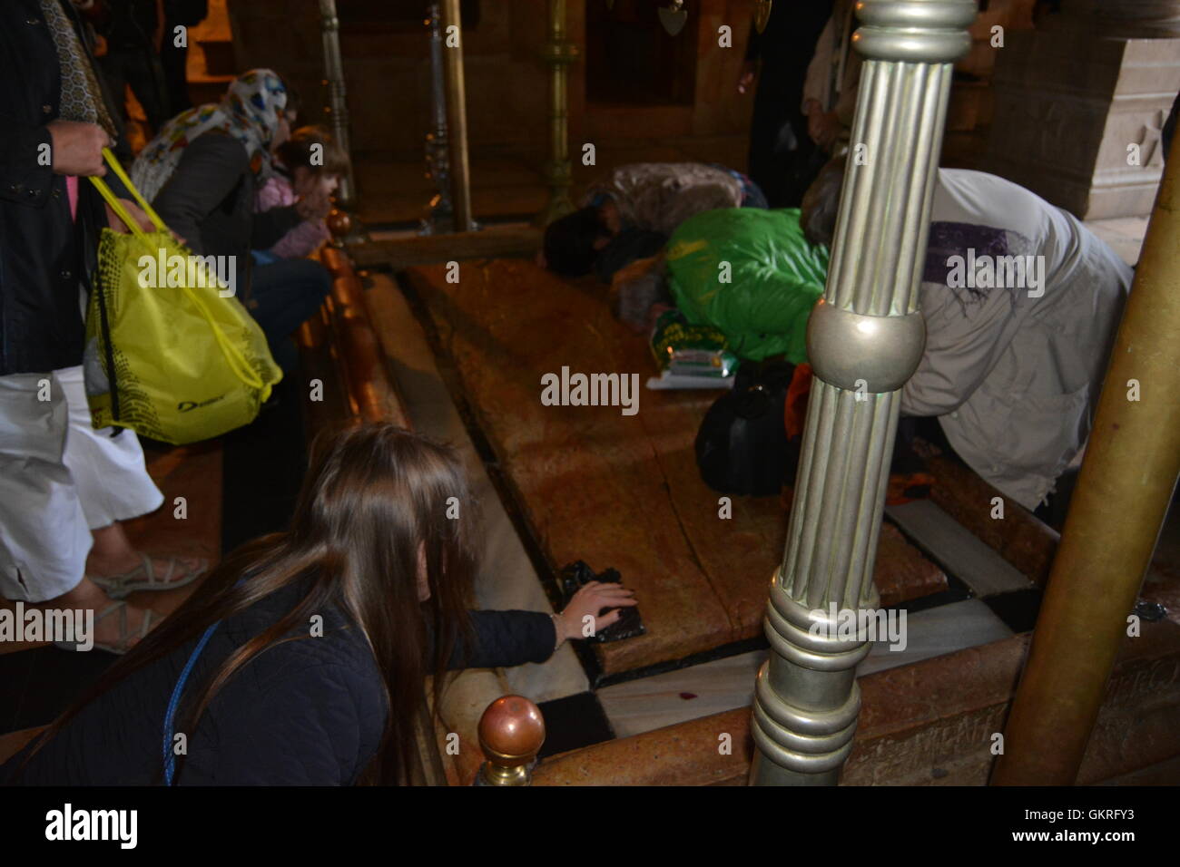 Die Via Dolorosa (lateinisch: "Weg der Trauer," 'Weg des Elends","Weg des Leidens"oder einfach" schmerzhafte Art und Weise, Jerusalem, Israel Stockfoto