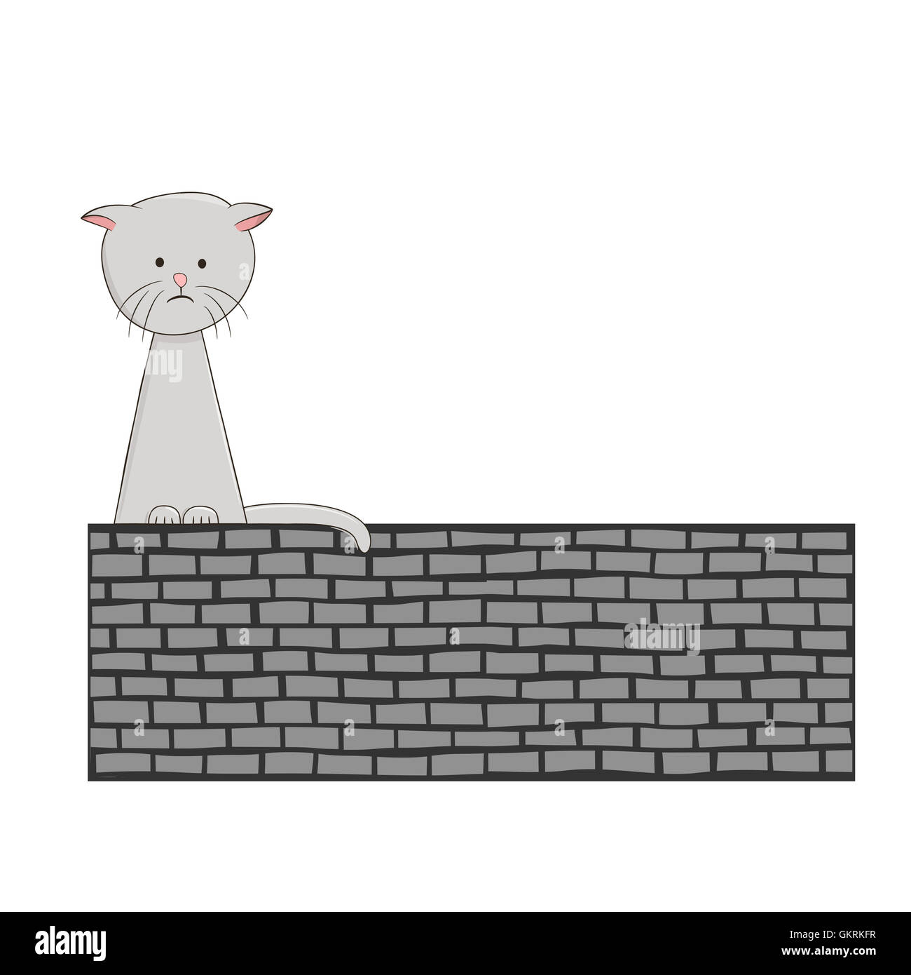 Traurig einsam Kätzchen Stockfoto