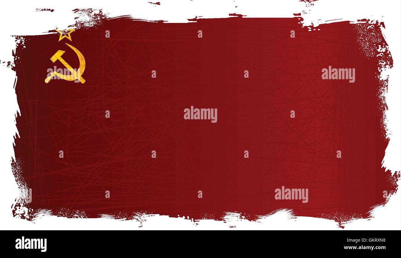 UdSSR Fahne Grunge Stock Vektor