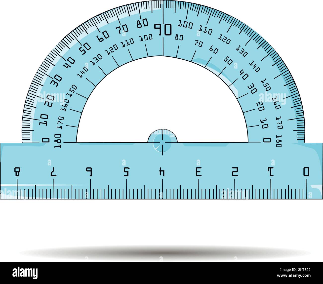 Vektor-Illustration der Winkelmesser Stock Vektor