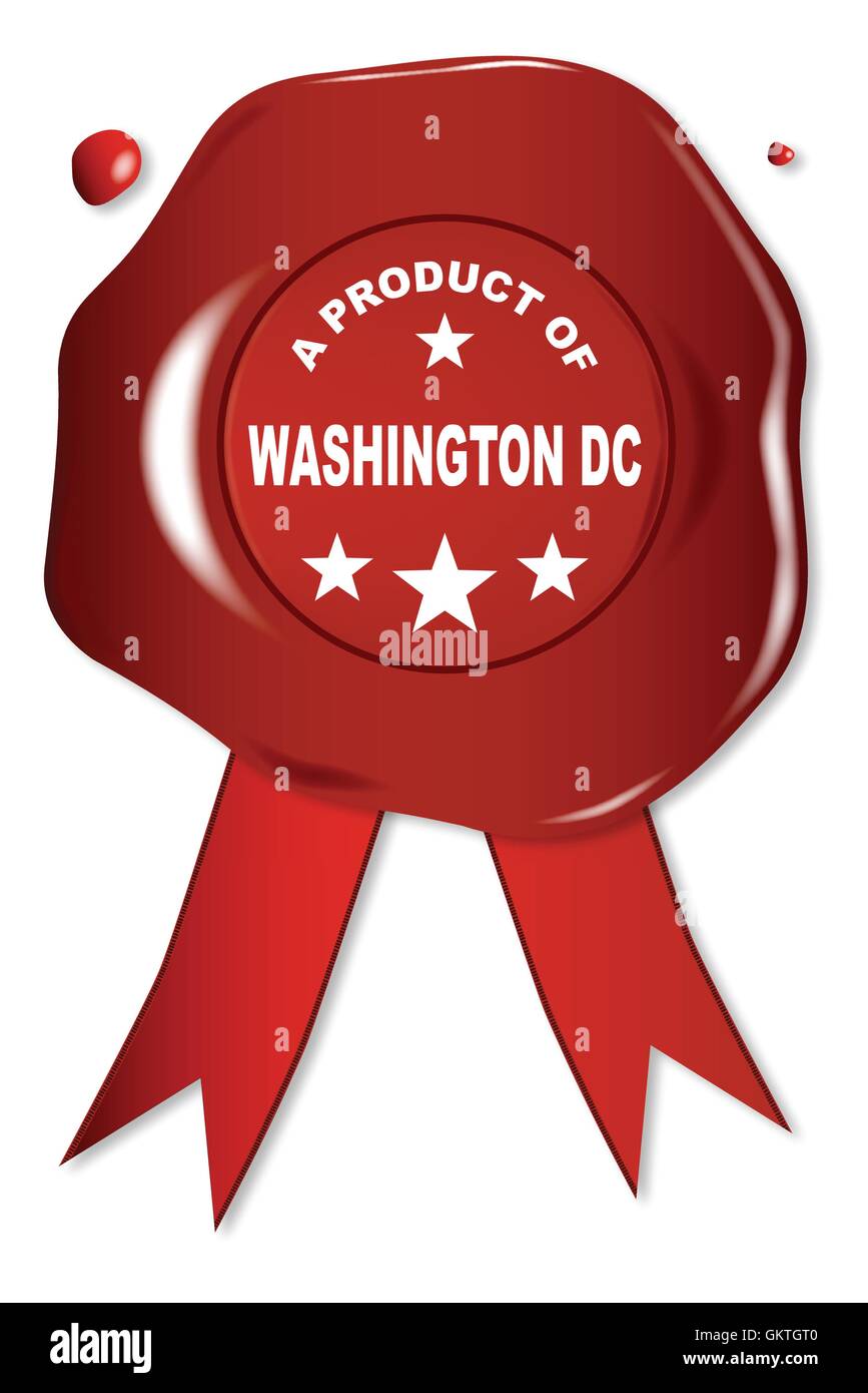 Ein Produkt von Washington DC Stock Vektor