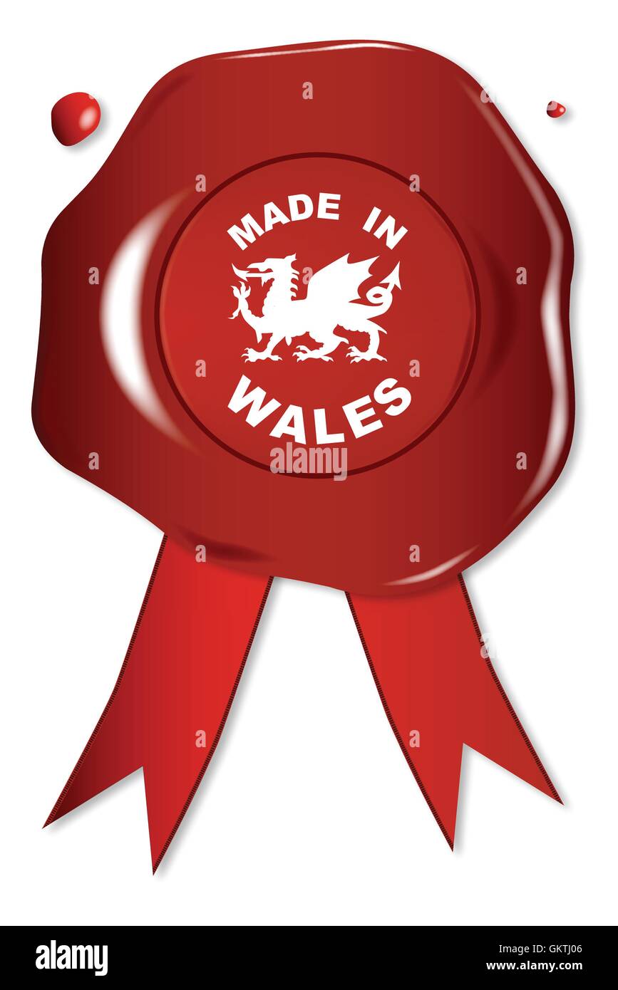 Made In Wales Stock Vektor