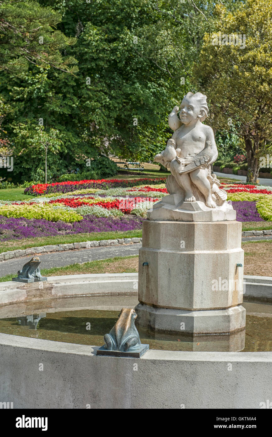 Wellington, New Zealand - 2. März 2016: Skulptur befindet sich im Wellington Botanic Garden, der größte öffentliche Park in der Stadt Stockfoto