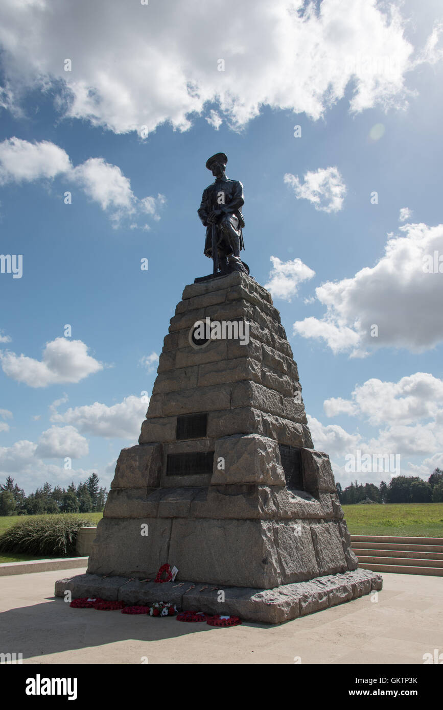 Die 51. Highland Division Monument bei Beaumont-Hamel, Frankreich Stockfoto
