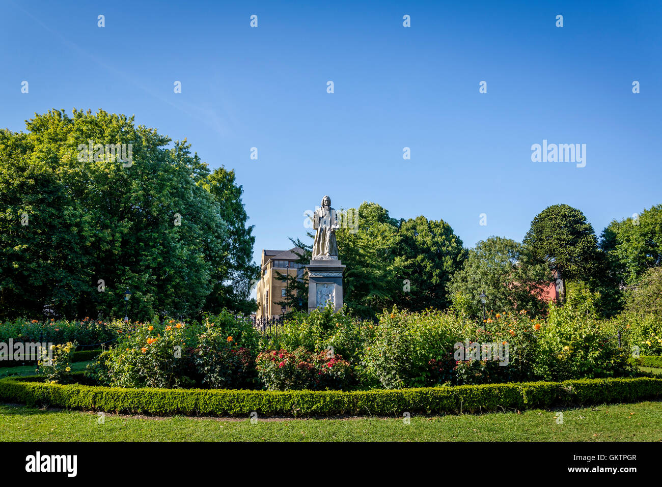 Isaac Watts Denkmal, Watts Park, Andrews East Park, Southampton, Hampshire, England, Vereinigtes Königreich Stockfoto