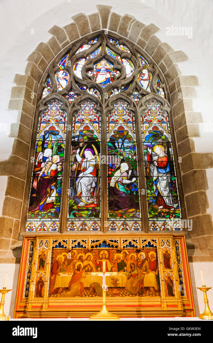 St.Helier, St.Helier Pfarrkirche aka Stadtkirche, Jersey, Kanalinseln, Großbritannien Stockfoto