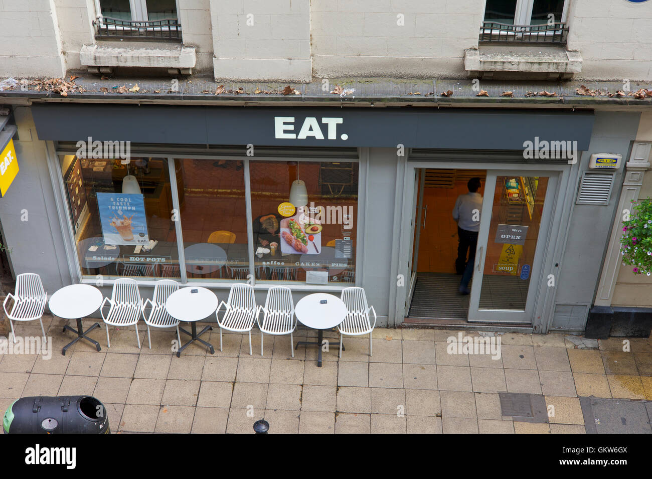 Essen Sie Filiale Villiers Street, London, UK Stockfoto