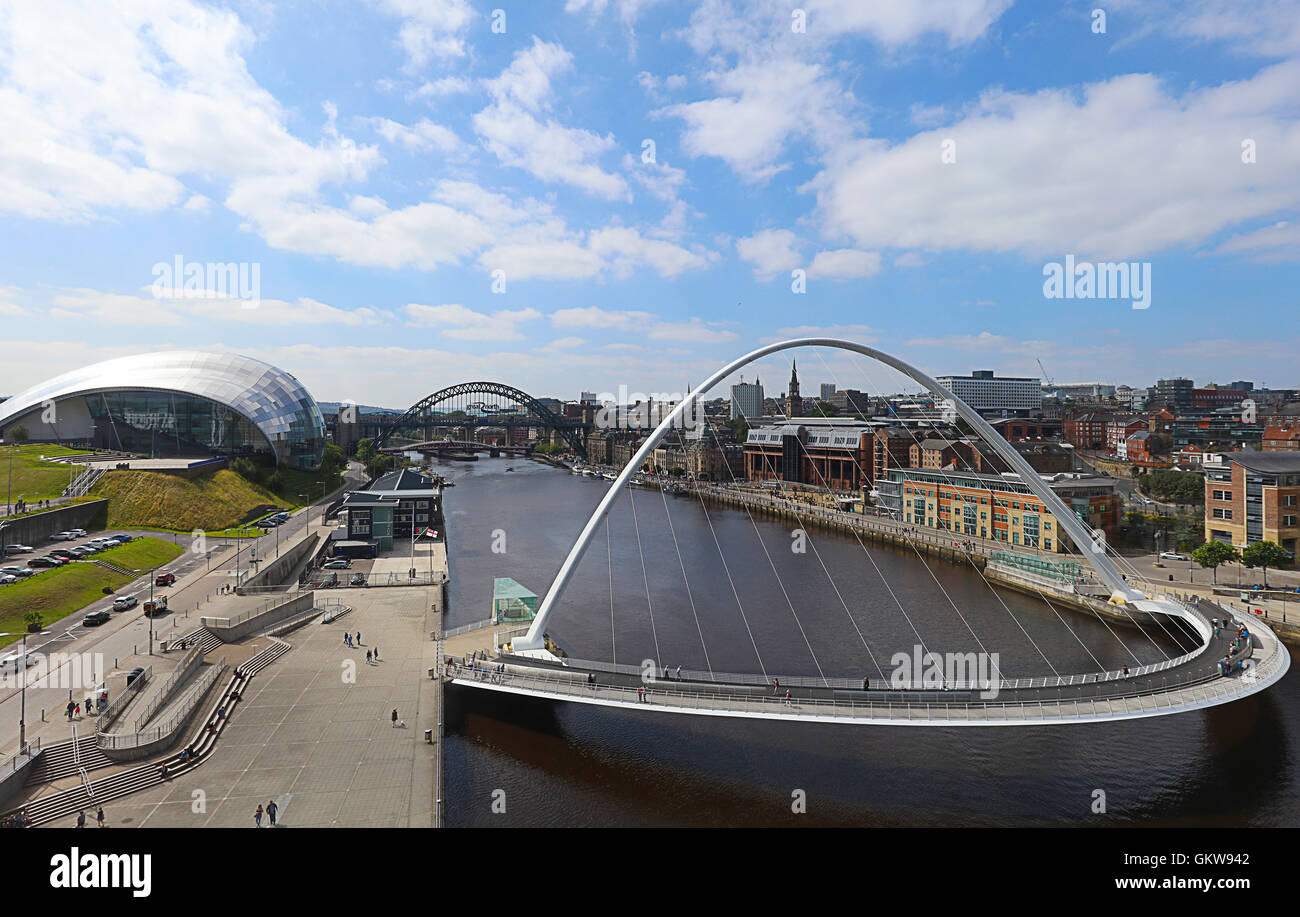 Millennium Bridge. Newcastle-.jpg Stockfoto