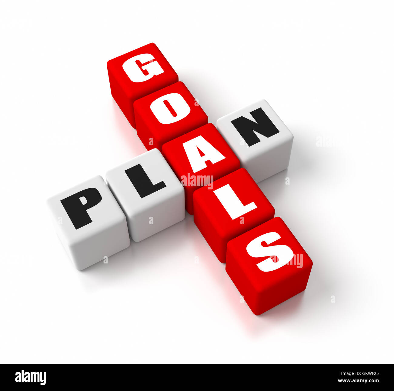 Ziele-Plan Stockfoto