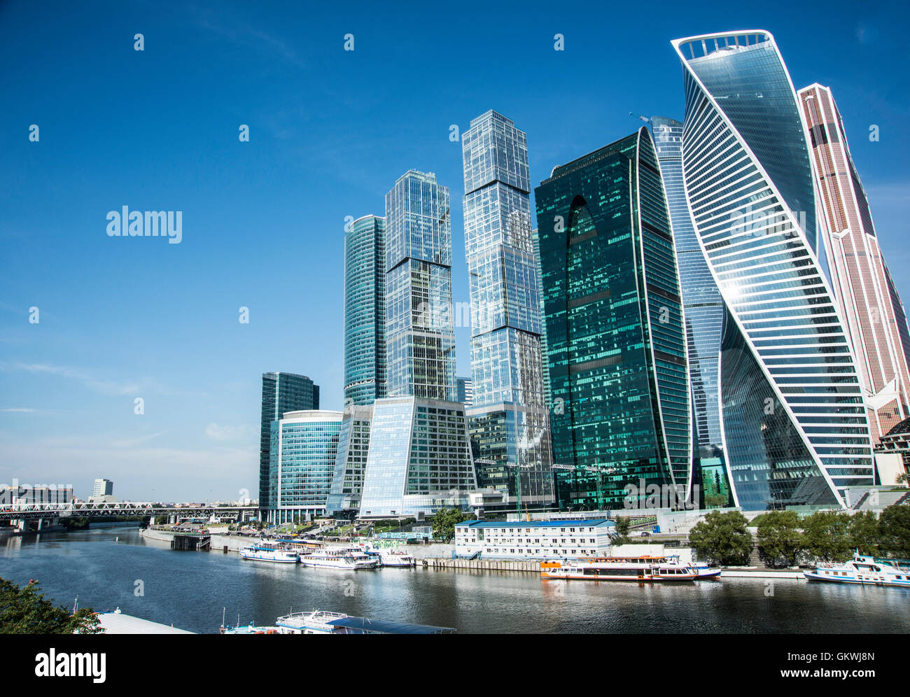 Moskau internationales Geschäftszentrum Stockfoto