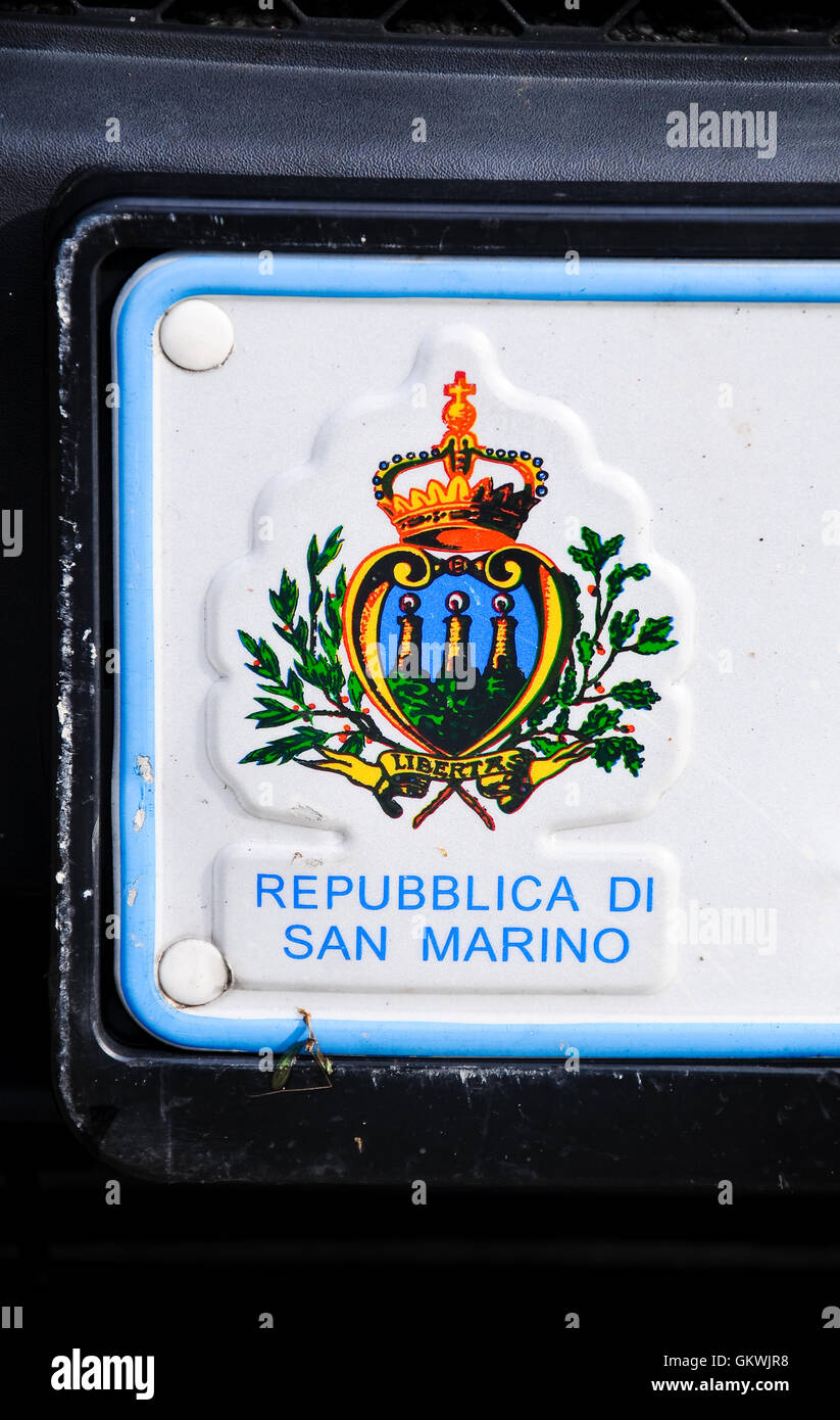 Kfz Zeichen San Marino