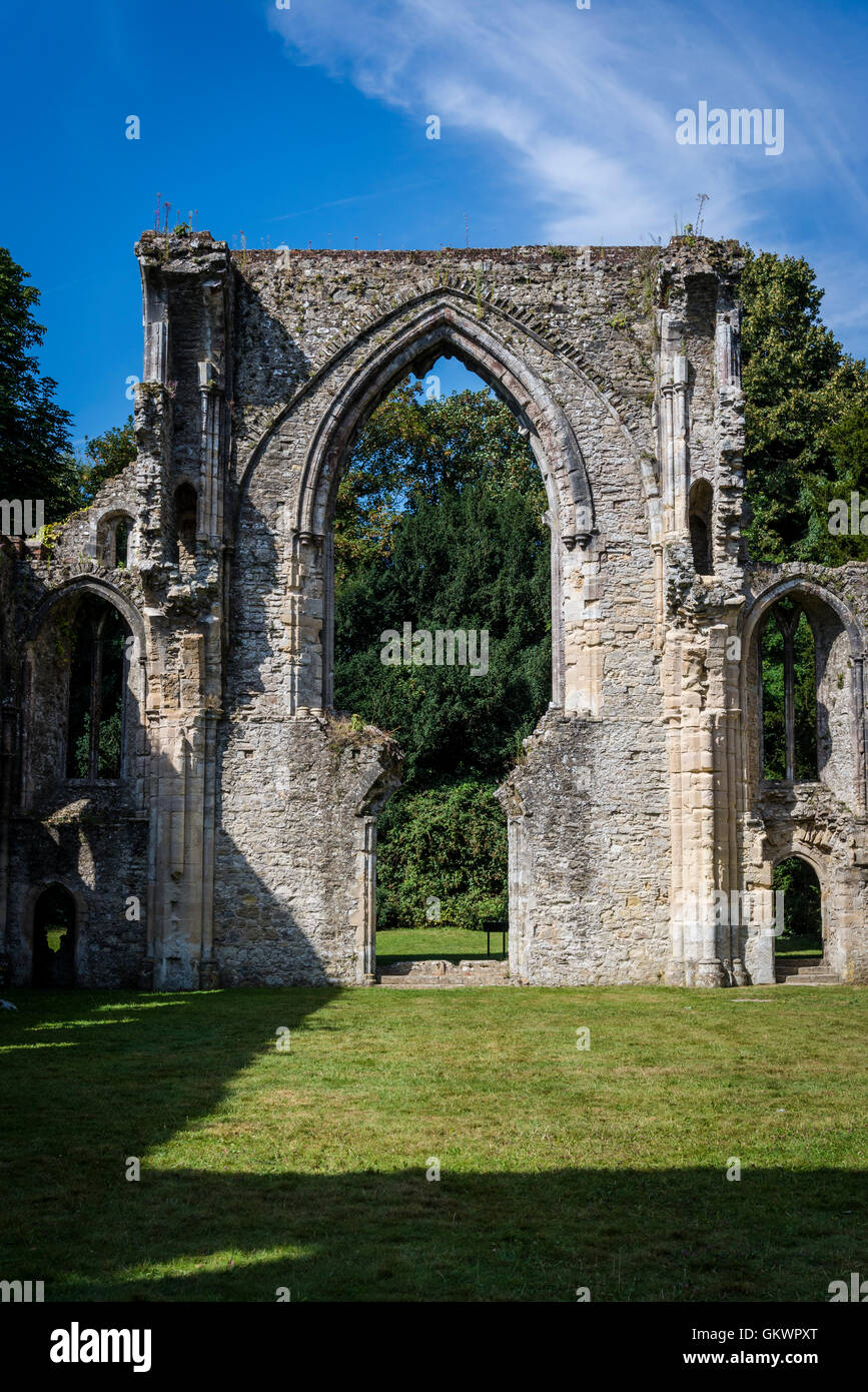 Netley Abbey, einer zerstörten 13. Jahrhundert mittelalterliche Kloster in der Nähe von Southampton, Hampshire, England, UK Stockfoto