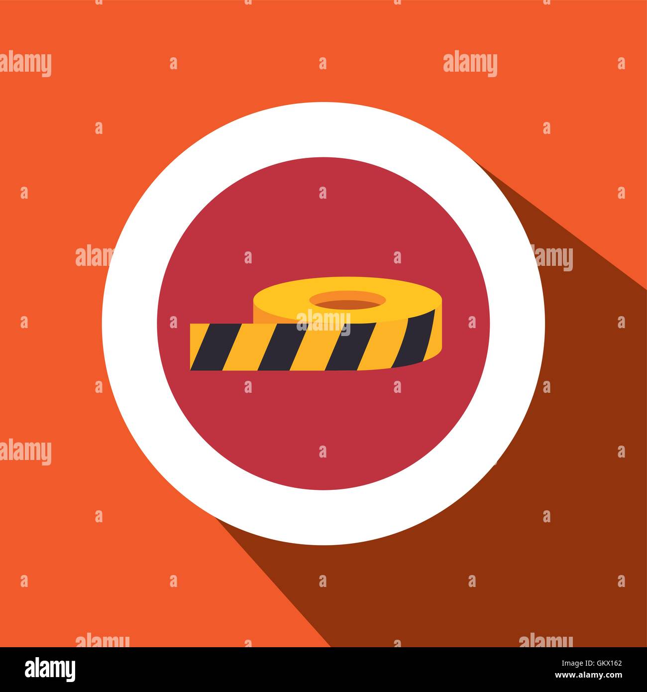 Sicherheit-Band-Tools-Symbol Stock Vektor