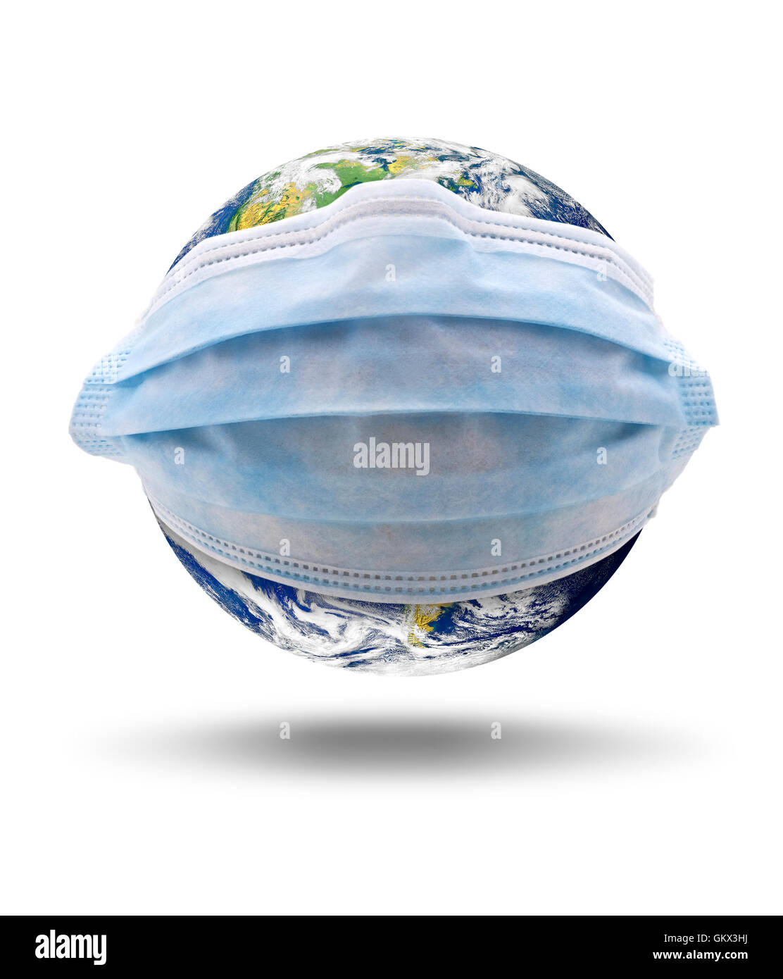 Globale Virus-Infektion.  Earth-Bild mit freundlicher Genehmigung von NASA Stockfoto