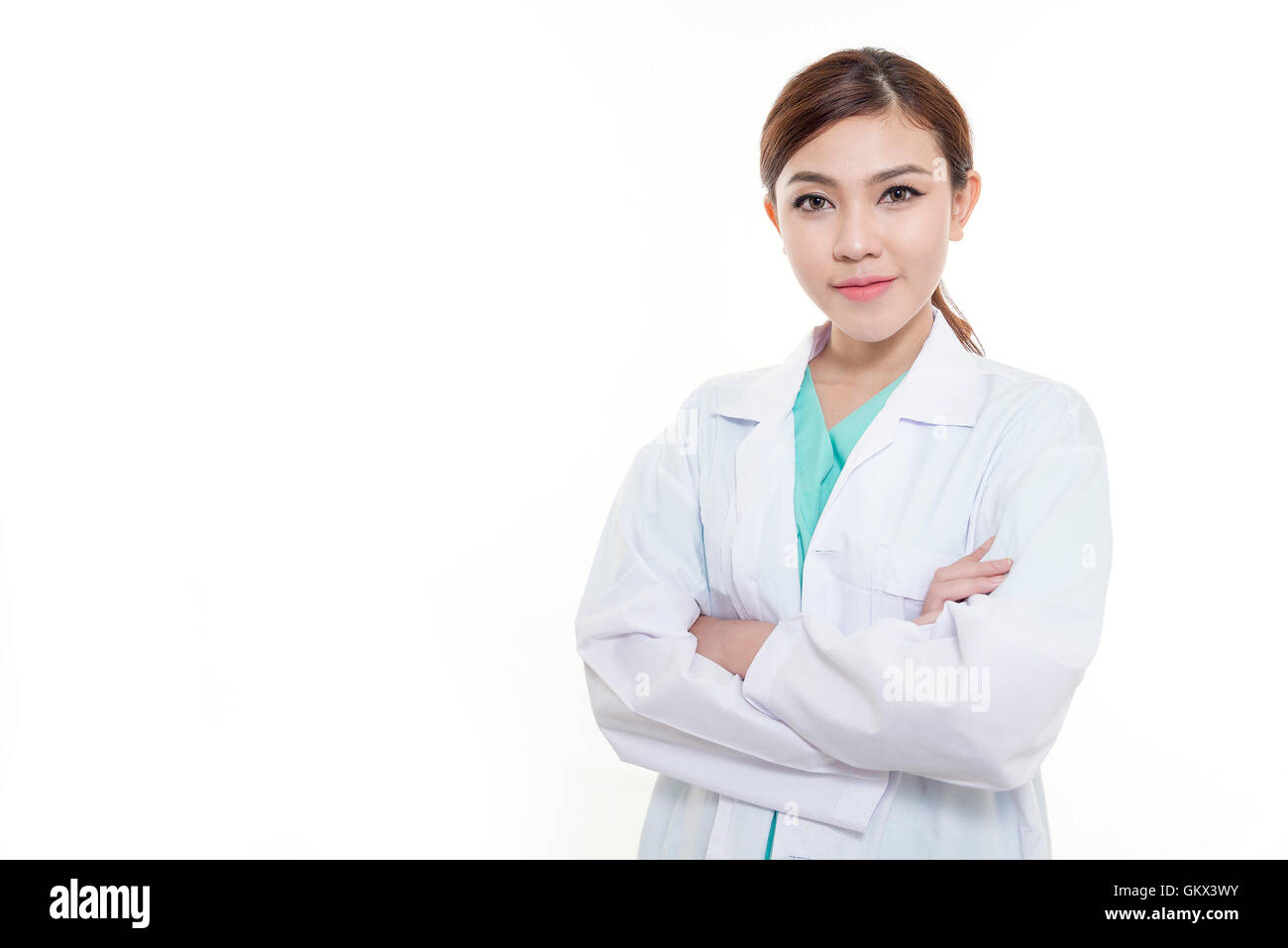 Porträt von asiatische Frau Doktor. Stockfoto