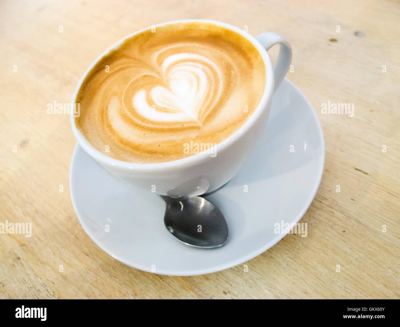 Tasse Cappuccino Stockfoto