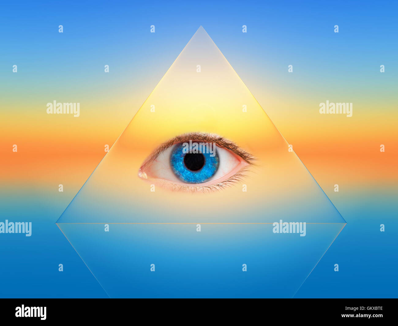 Blaues Auge Stockfoto