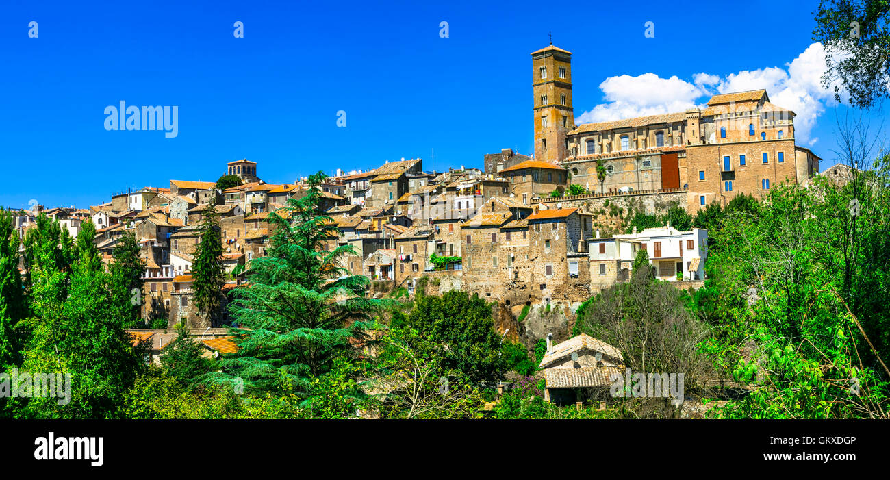 Mittelalterliches Dorf (Borgo) Sutri - Provinz Viterbo, Italien Stockfoto