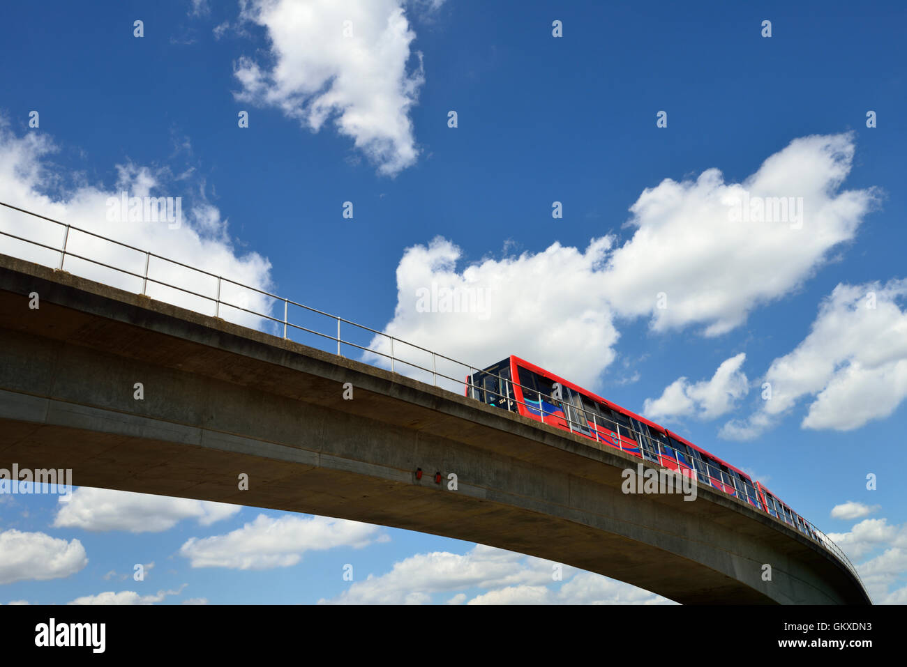 Docklands Light Railway, East London, Vereinigtes Königreich Stockfoto