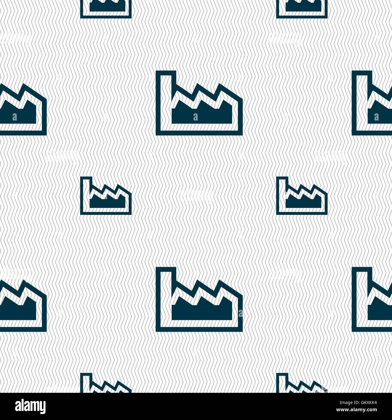 Chart-Symbol Zeichen. Nahtlose Muster mit geometrischen Struktur. Vektor Stock Vektor