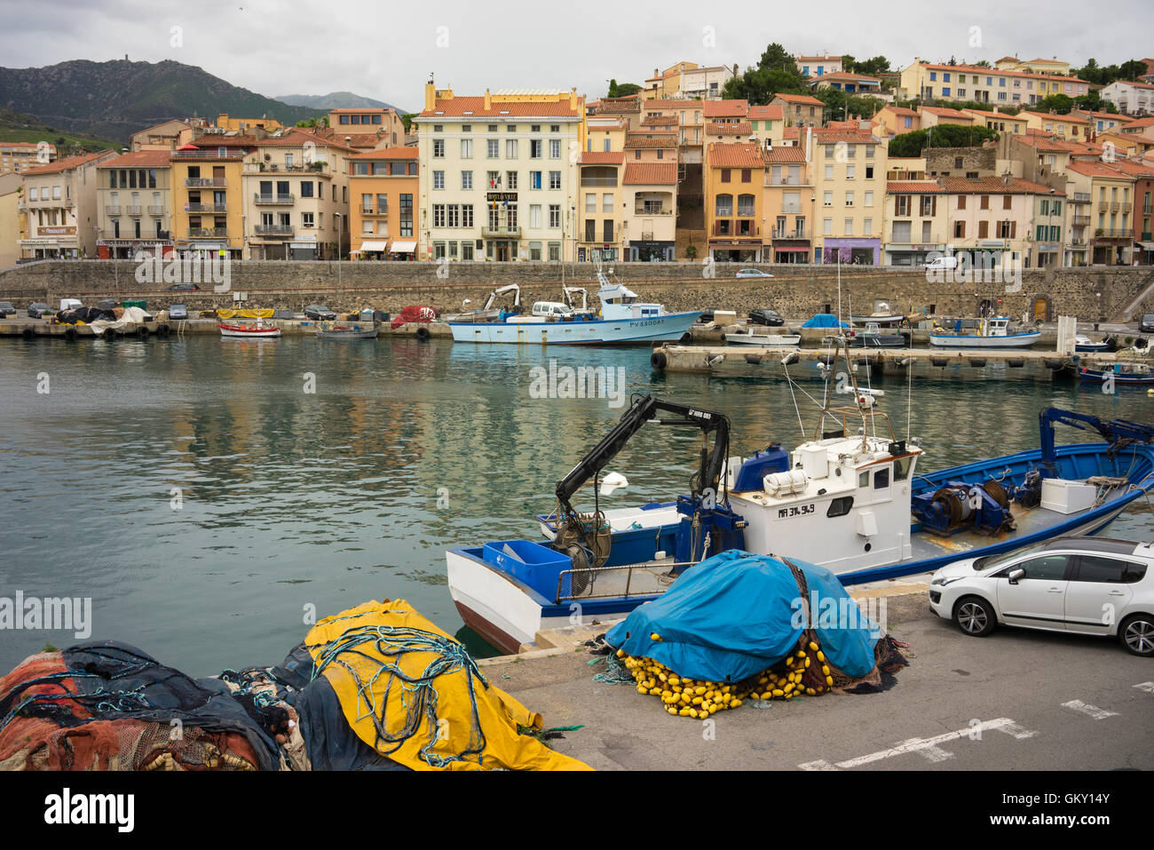 Port-Vendres in den Pyrenäen-Orientales, Frankreich Stockfoto