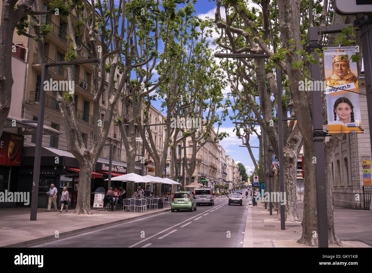 Rue De La République, Avignon, Frankreich Stockfoto