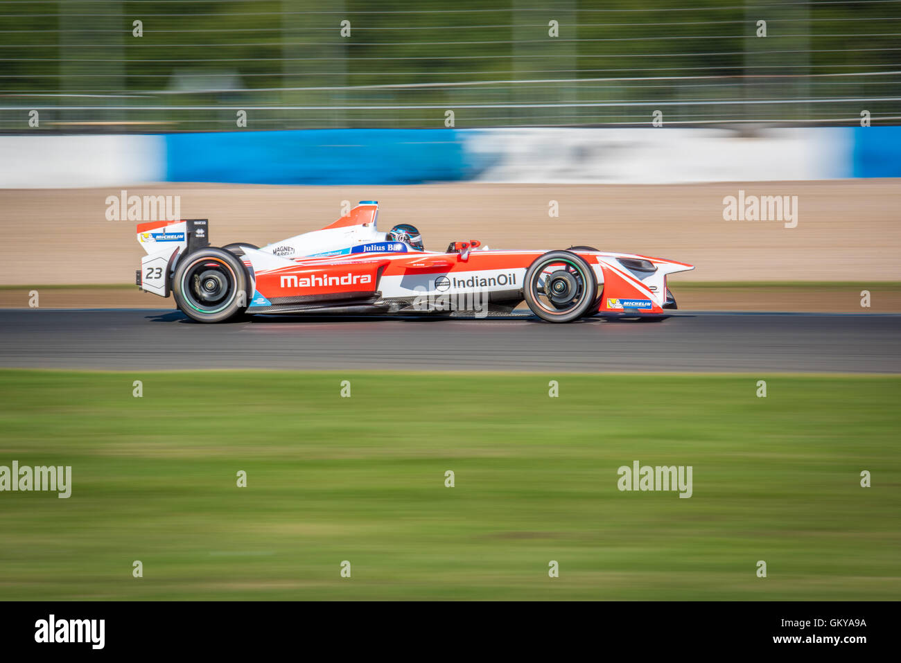 Donington Park, UK. 24. August 2016. Formel E Testing Day in Donnington Park Raceway 2016 Credit: David Holbrook/Alamy Live News Stockfoto