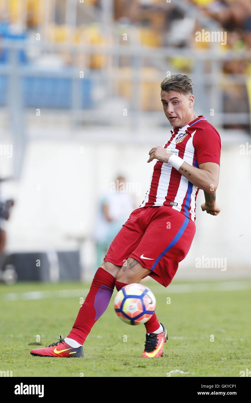 Cadiz, Spanien. 12. August 2016. Jose Maria Gimenez (Atletico) Fußball: Pre Season match "Ramon de Carranza Trophy" zwischen Cádiz CF 1-1 Club Atlético de Madrid im Stadion Ramón de Carranza in Cadiz, Spanien. © Mutsu Kawamori/AFLO/Alamy Live-Nachrichten Stockfoto