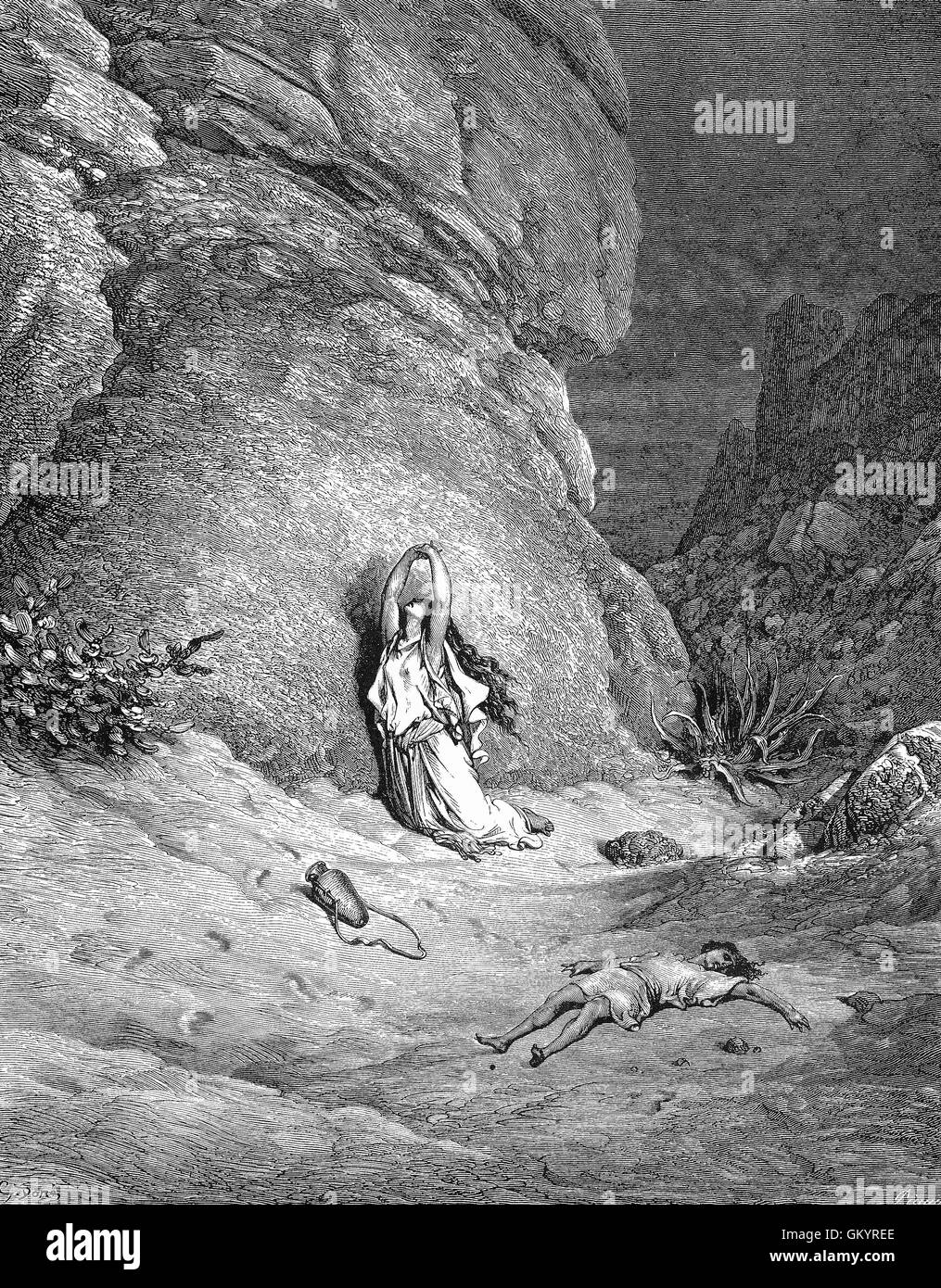 Gravur von Gustave Doré XX Stockfoto