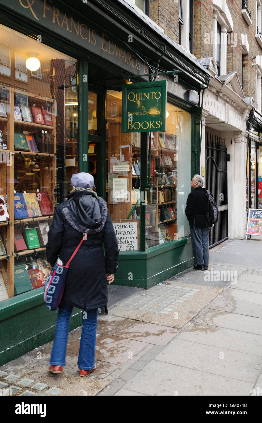 Quinto Bücher über Charing Cross Road in London. Stockfoto