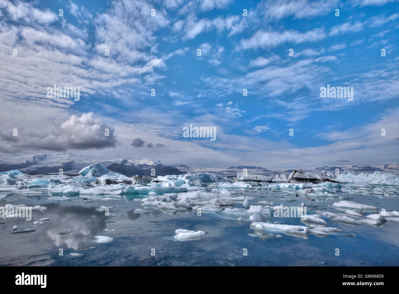 Jökulsárlón, Eisberg, Vatnajökull-Nationalpark, Breidamerkurjokull Gletscher, Island Stockfoto