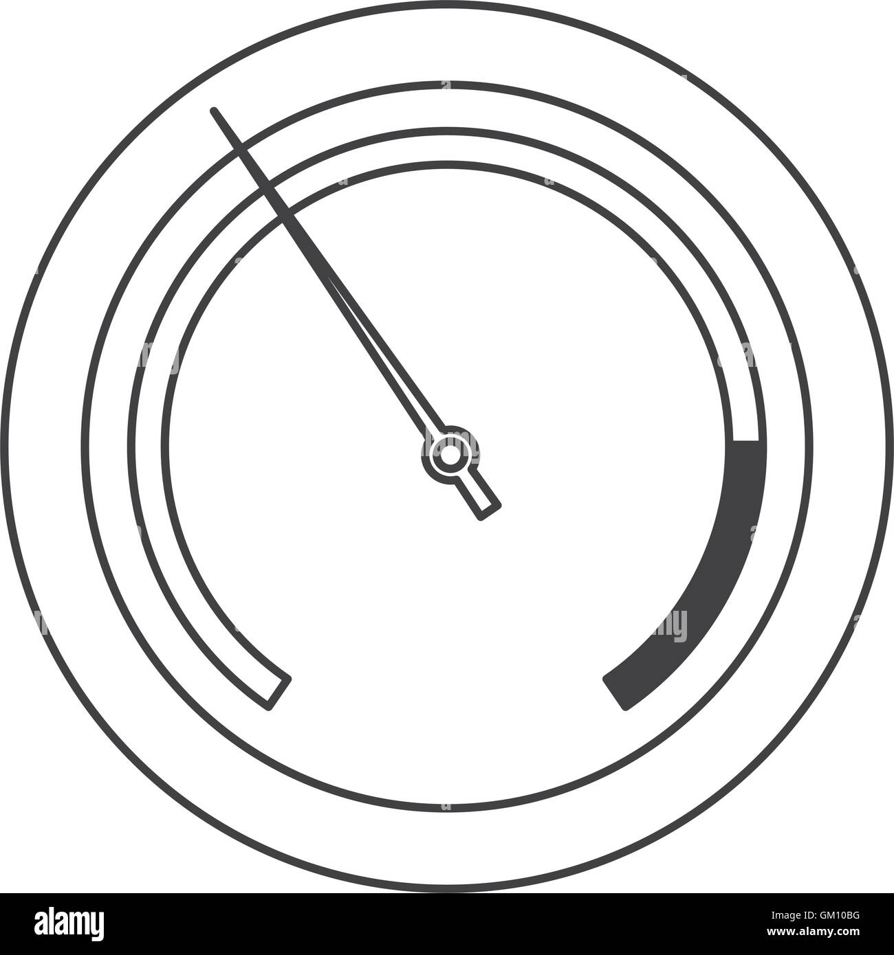 Druck-Manometer-Symbol Stock Vektor